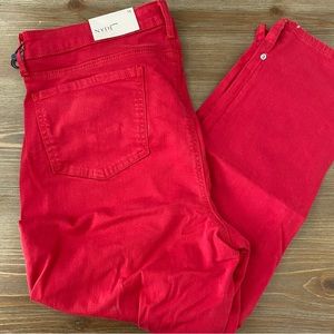 NWT NYDJ SZ 16 Jeans Red Not Your Daughter Jeans Nordstrom Ankle Crop New Sheri
